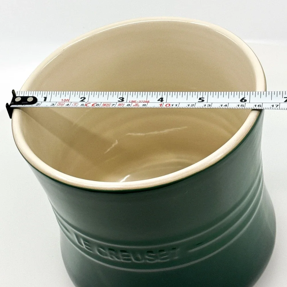 Le Creuset Artichaut Green Large Utensil Crock 2.3L / 2.38 Qt Stoneware 2102